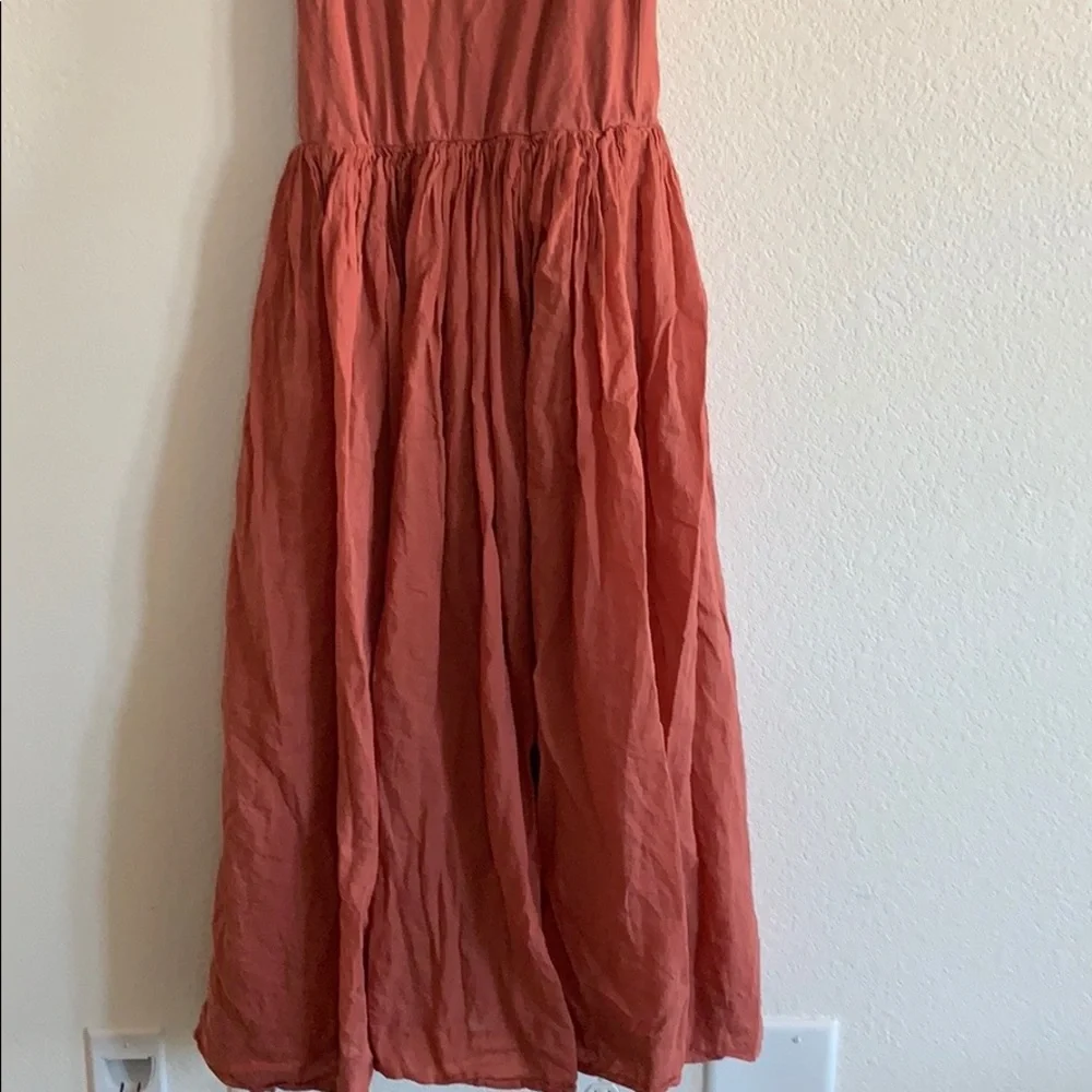 Zara basic | tank long dress in cotton - Picture 6 of 9